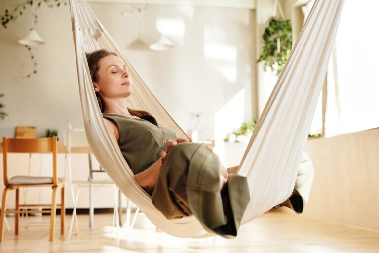 Persona in un momento di calma e relax